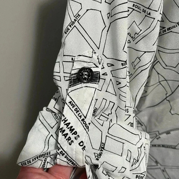 Karl Lagerfeld Paris Long Sleeve Blouse NWOT - Picture 7 of 16